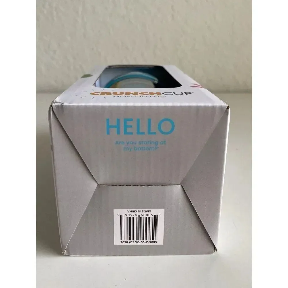 The CrunchCup Never Soggy Portable Cereal & Milk for Cereal on‎ the Go Blue NEW